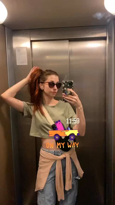 body brunette natural natural tits slim clip