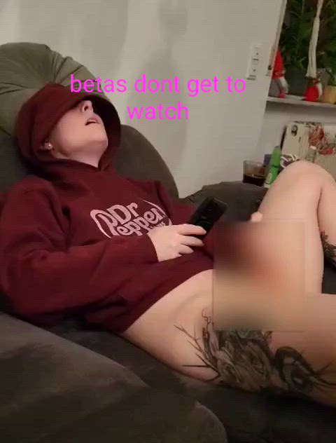 femdom masturbating trans clip