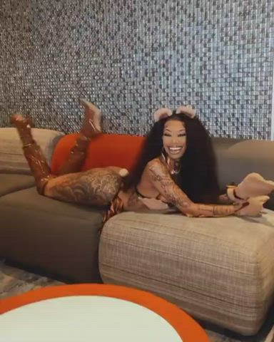 Ass Costume Pretty Tattoo Thick Twerking clip
