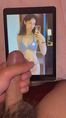 asian bikini cum tribute clip