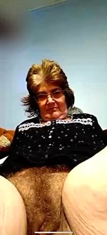 hairy hairy pussy pubic hair saggy tits clip