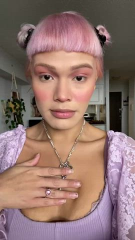 cute kawaii girl latina trans trans woman clip
