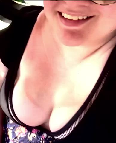 When you are on a bumpy road and no bra in sight… 🤭