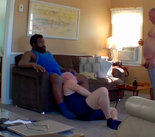 bbc bbc slut blowjob double blowjob gay sex threesome clip