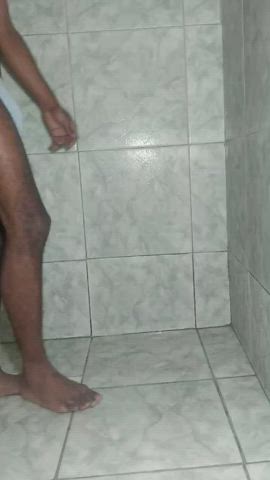 clothed gay handjob shower solo wet clip