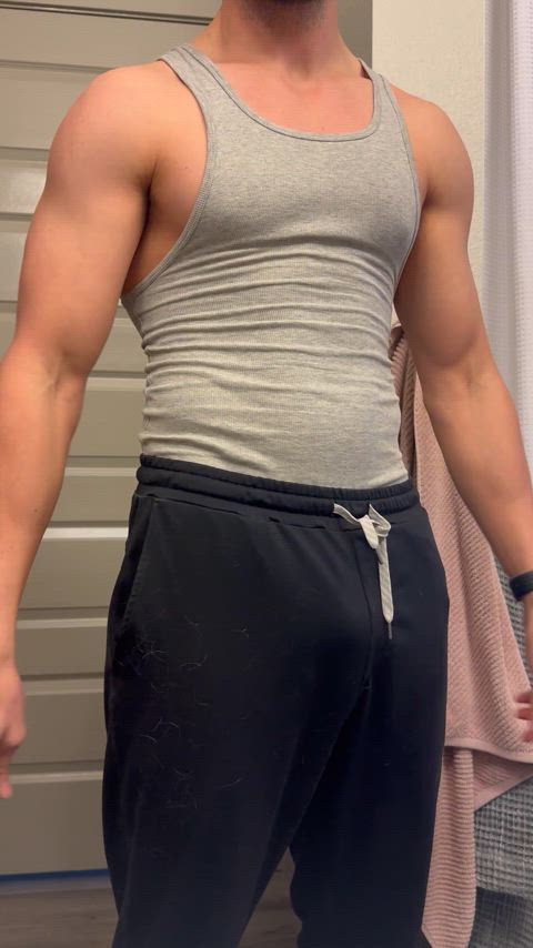 bulge jock muscles clip