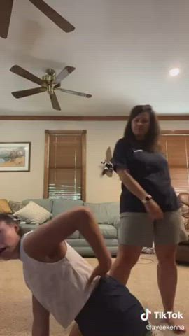 girl girl hotwife twerking clip