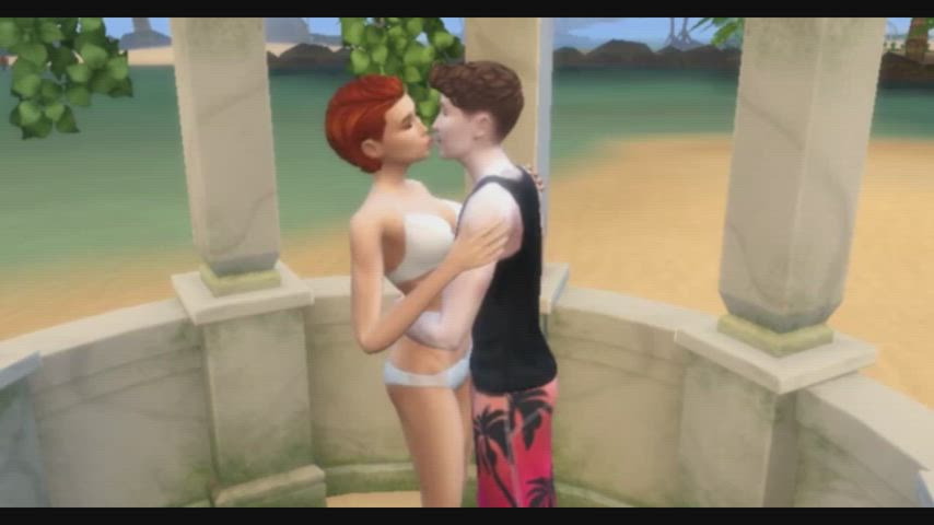 animation kiss romantic clip