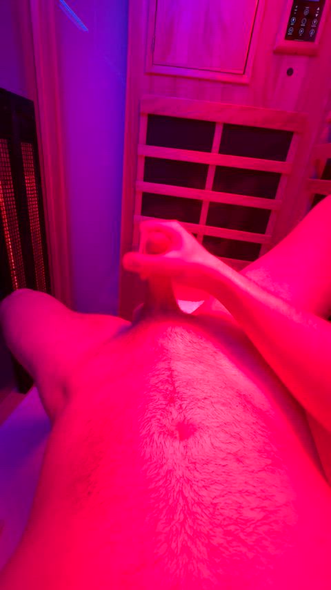 cumshot gay jerk off male masturbation masturbating orgasm public sauna solo clip