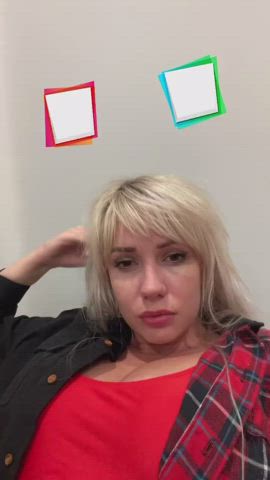 Big Tits Blonde White Girl clip