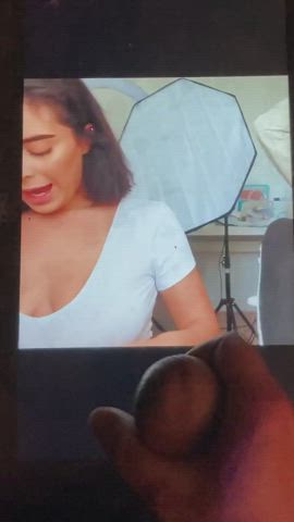 cleavage cum cum on tits tits tribute clip