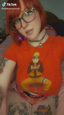 Glasses Handjob Redhead TikTok Tongue Fetish clip