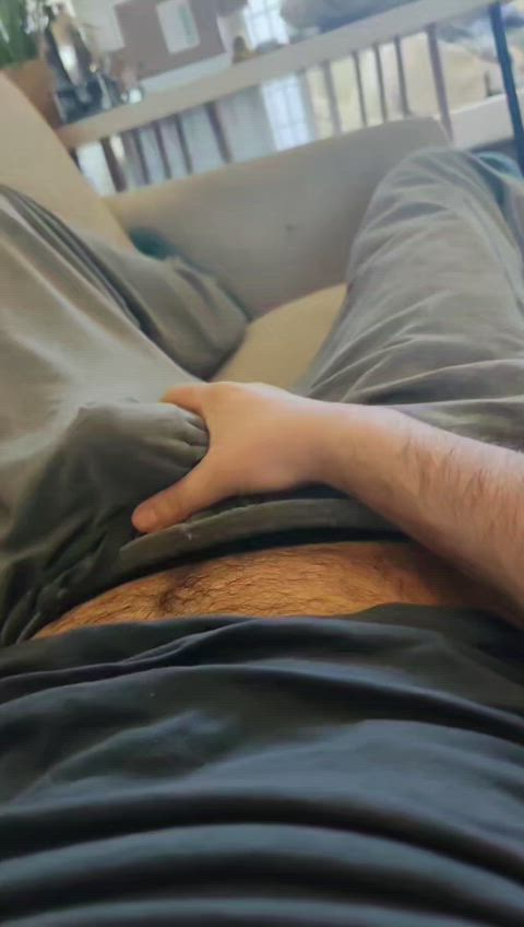 cock jerk off moaning pants clip