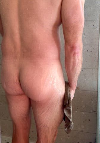 ass male shower clip