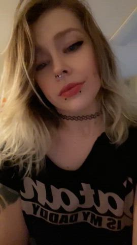 blonde cute demon emo onlyfans pale pierced piercing pretty screaming clip