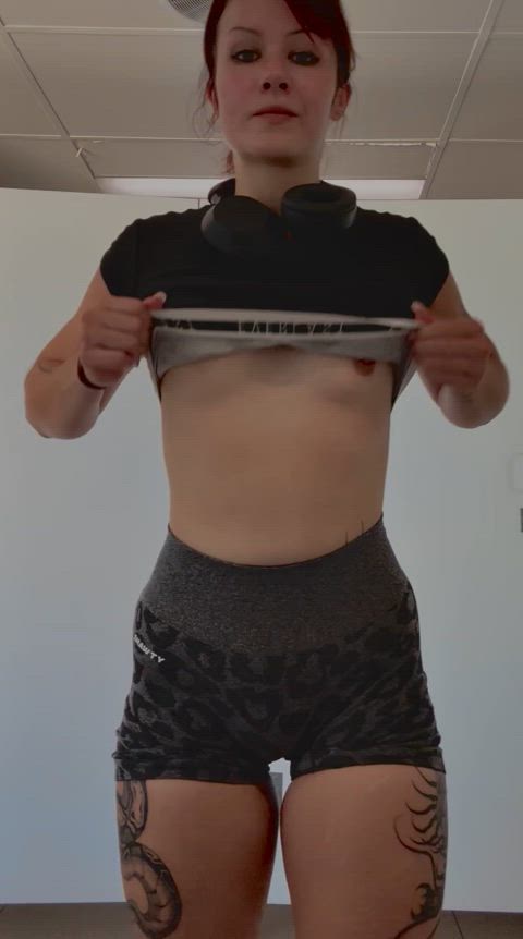 Flashing you after cardio