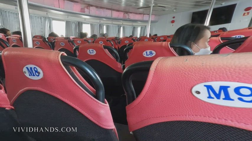 Handjob on the ferry