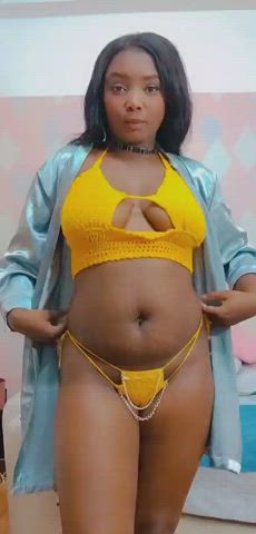 big tits curvy ebony latina lingerie natural tits pussy tits wet pussy clip