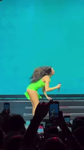 ass brunette celebrity dress hair tease clip