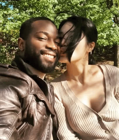 african american asian kiss clip