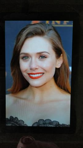 brunette celebrity cum cumshot elizabeth olsen facial tribute clip