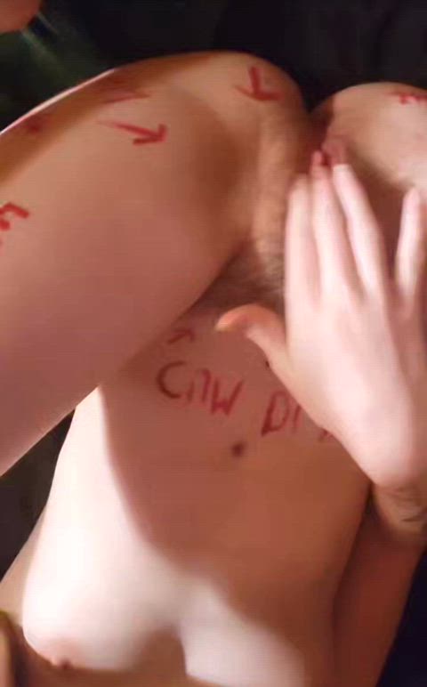 degrading lipstick lipstick fetish whore rough-sex clip