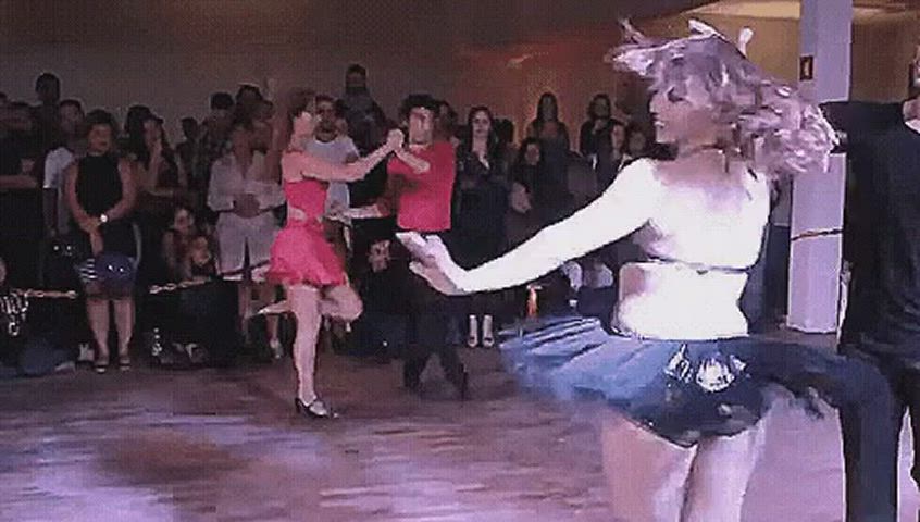 ass curvy dancing legs lingerie panties skirt clip