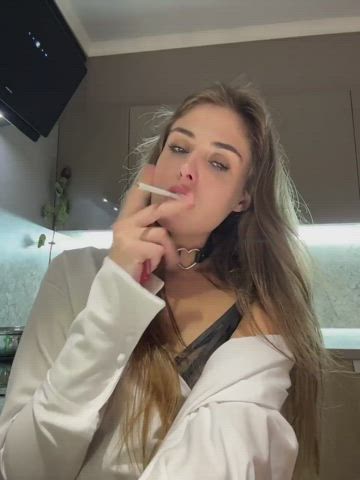 smoking solo webcam clip