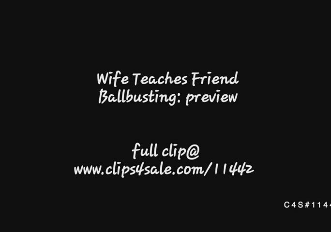 Wife Teaches Friend Ballbusting trailer