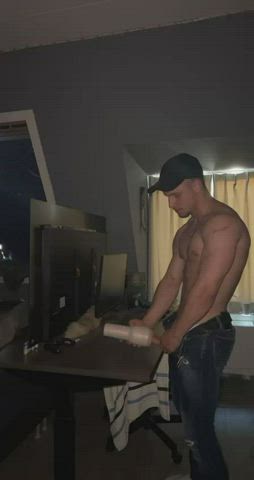 cock cock milking fleshlight muscles thick cock clip