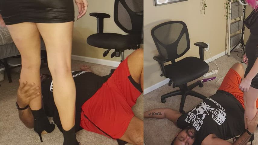 chastity femdom fitfemdom foot foot fetish foot worship clip