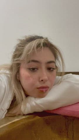 chloe surreal dripping saliva clip