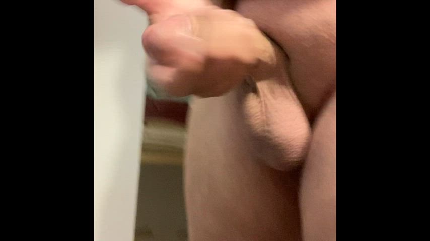 big balls big dick cock masturbating solo clip