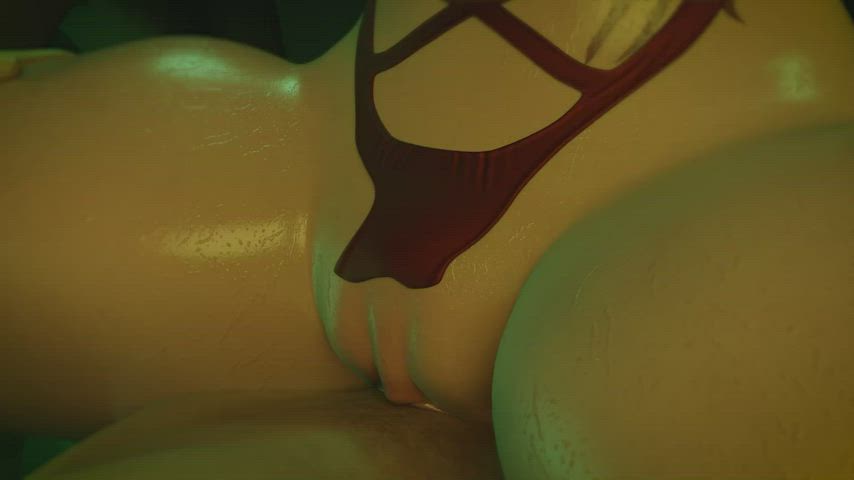3d cowgirl redhead clip