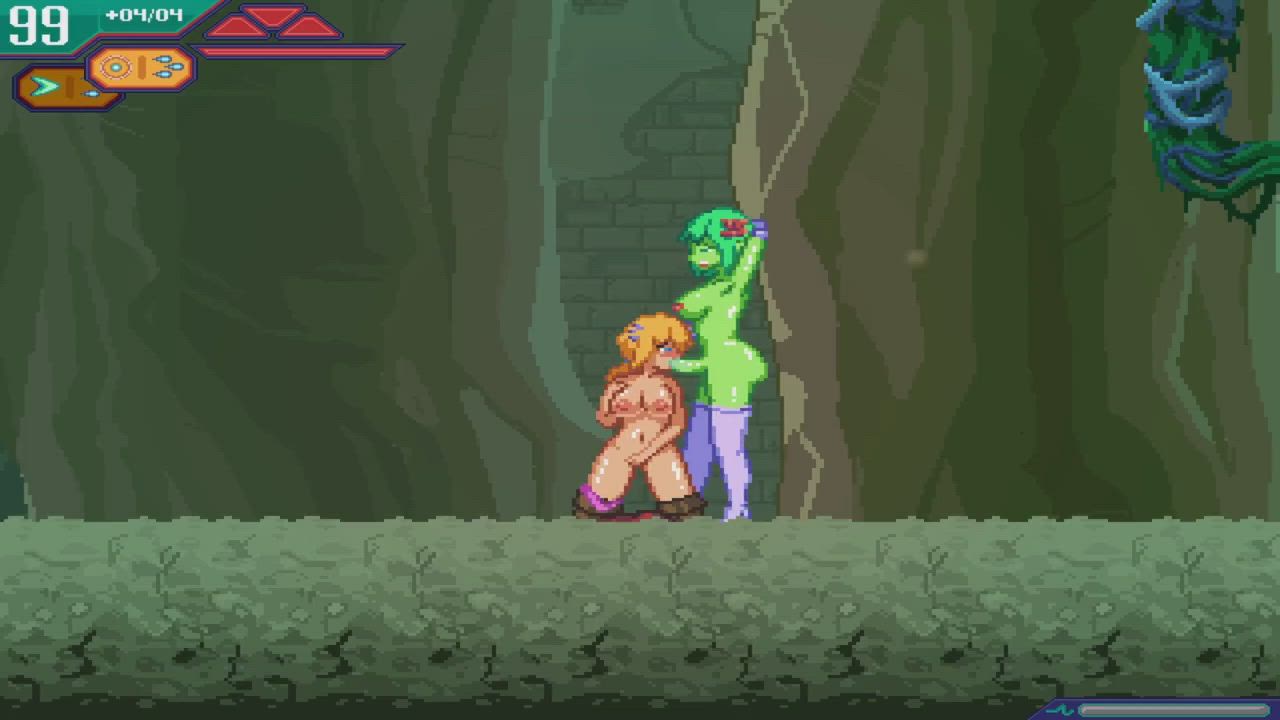 3D Anime Blonde Futanari clip