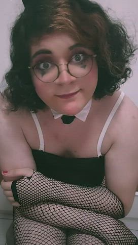 bunny cock cosplay little dick playboy sissy trans clip