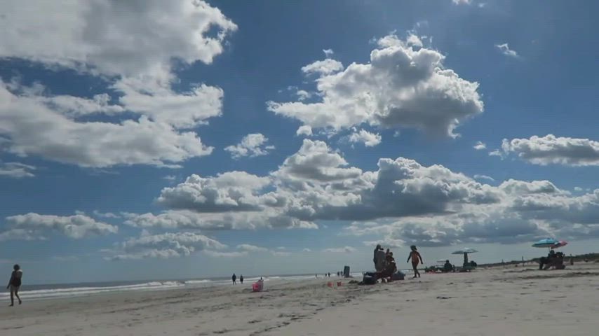 60fps beach bikini celebrity outdoor public clip
