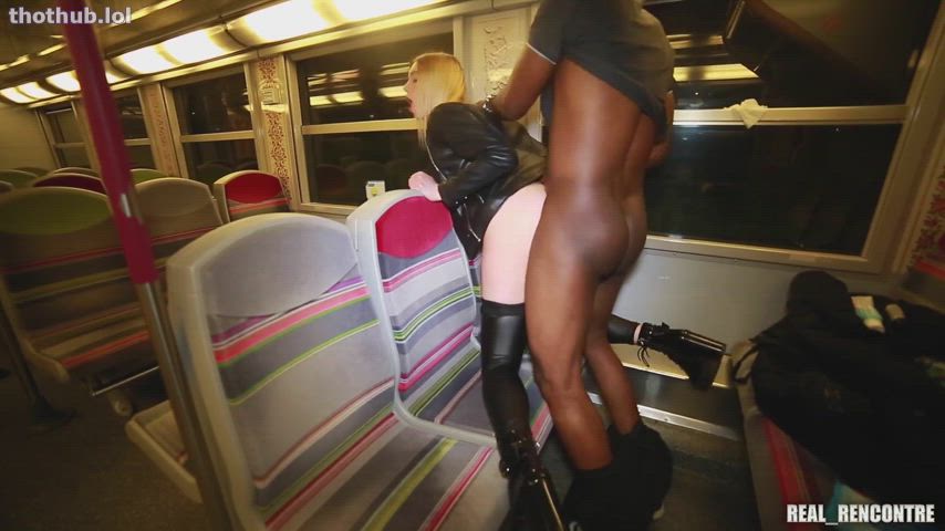 ass bbc blonde brunette public clip