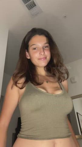 Barely Legal Big Tits Brunette Cute Teen clip