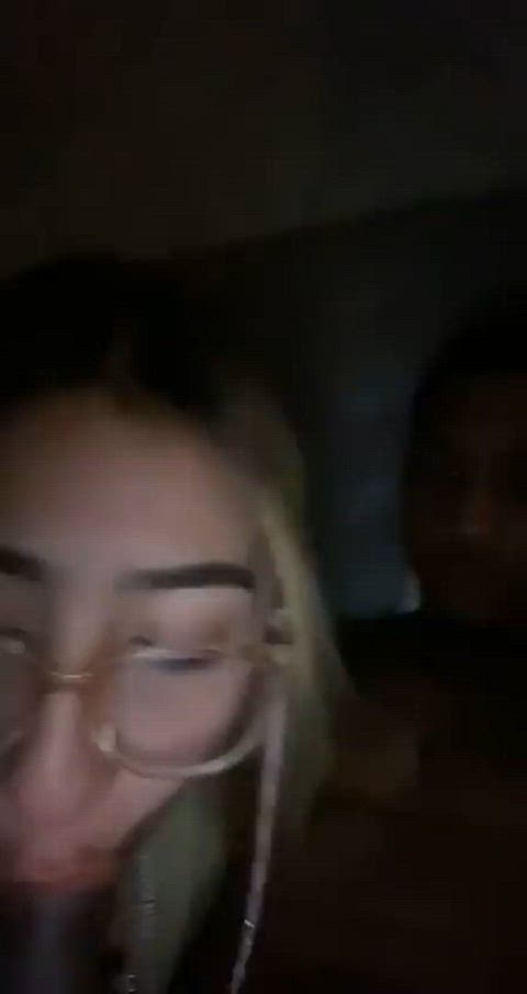 bbc blowjob desi glasses sloppy white girl clip