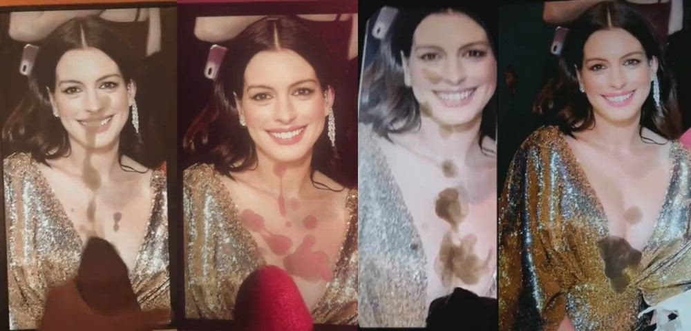 Anne Hathaway Cumshot Tribute clip