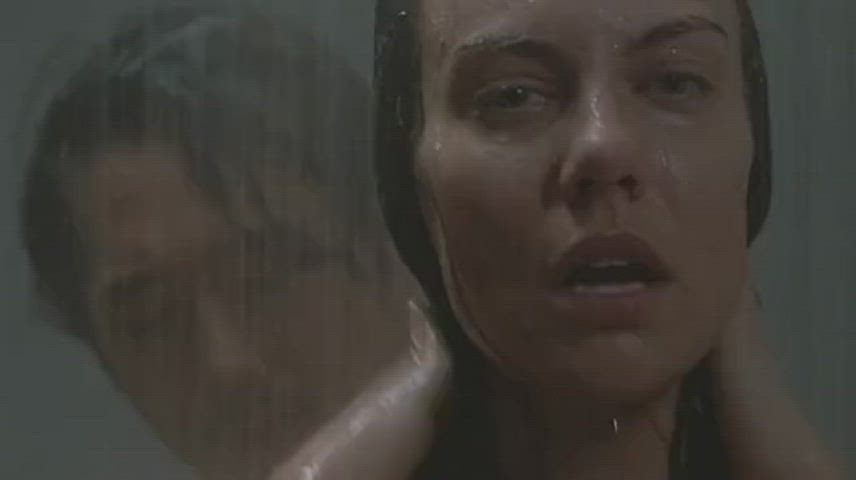 Lauren Cohan in the shower