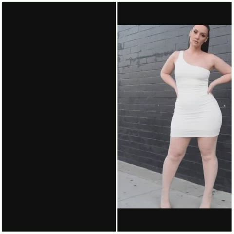 Stepmommy white dress try on haul jerk off 😘😈🍆🍑💦🥵🤤💋