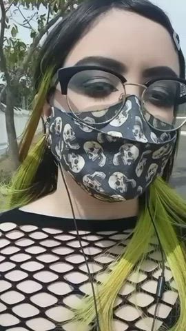 Boobs Goth Public clip