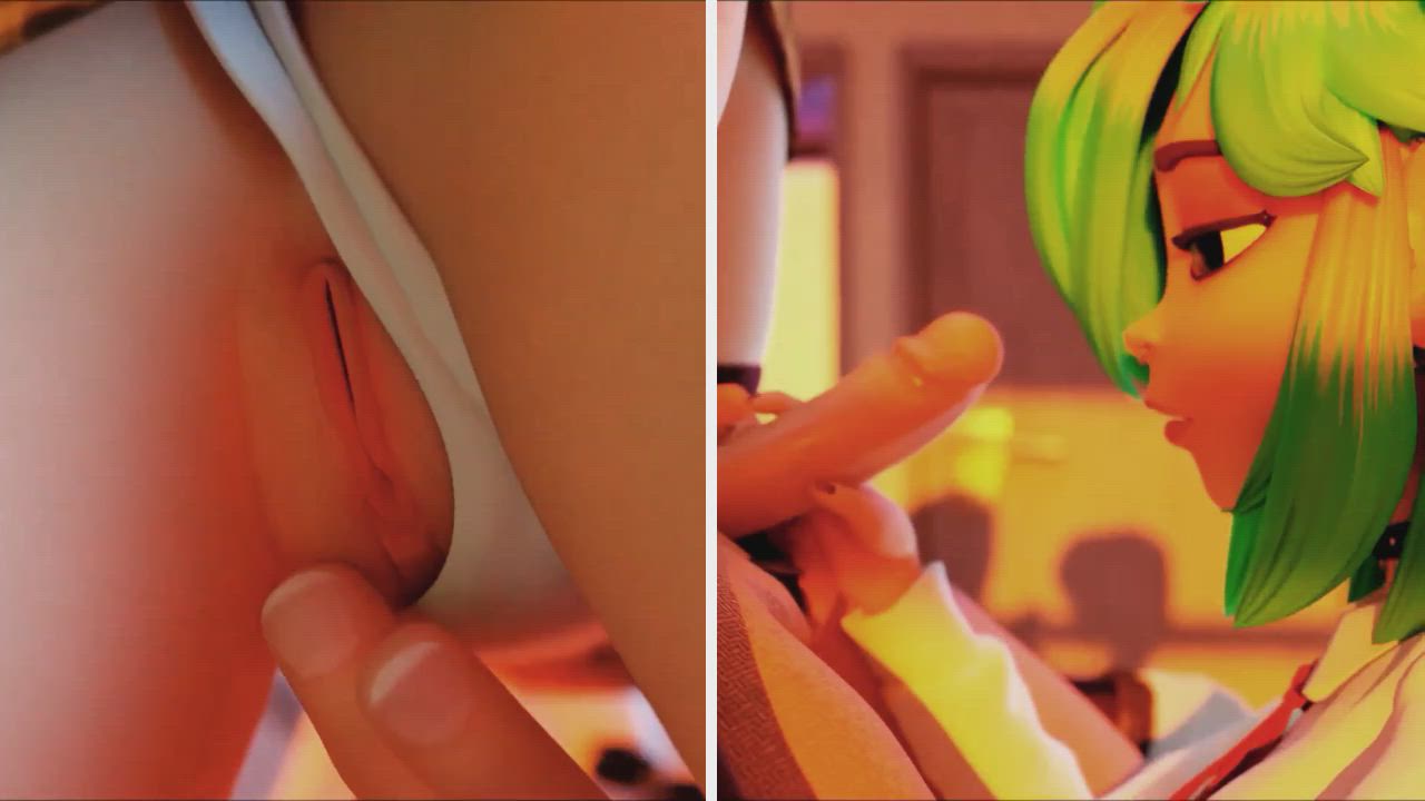 Lee with Max threesome (blenderknight)