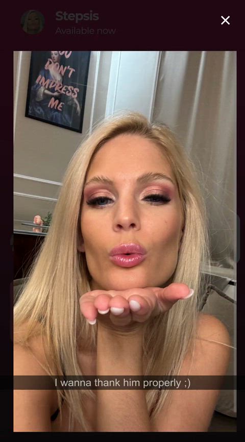 blonde lingerie step-sister clip