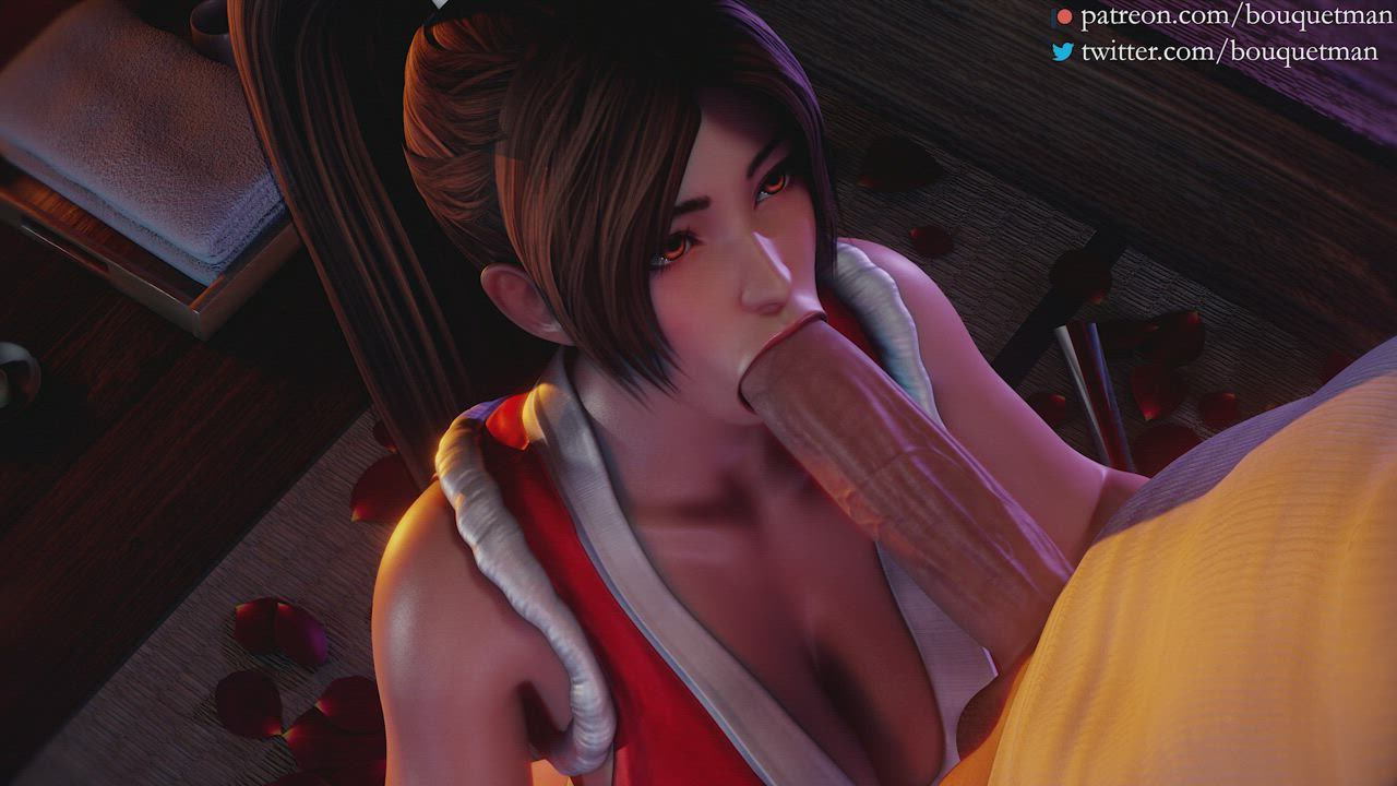 Mai blowjob (Bouquetman)
