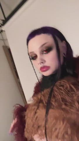 belly button long tongue tits clip