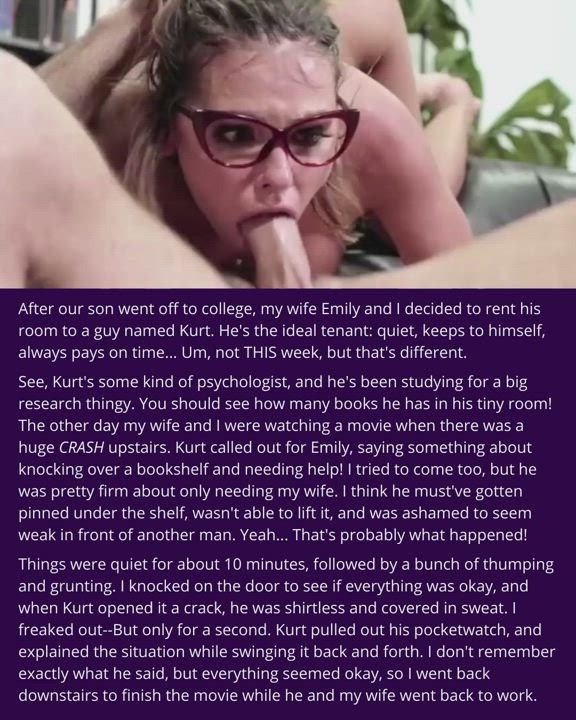 Caption Cuckold Deepthroat clip