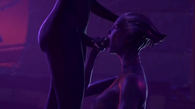 One Asari sucking another off